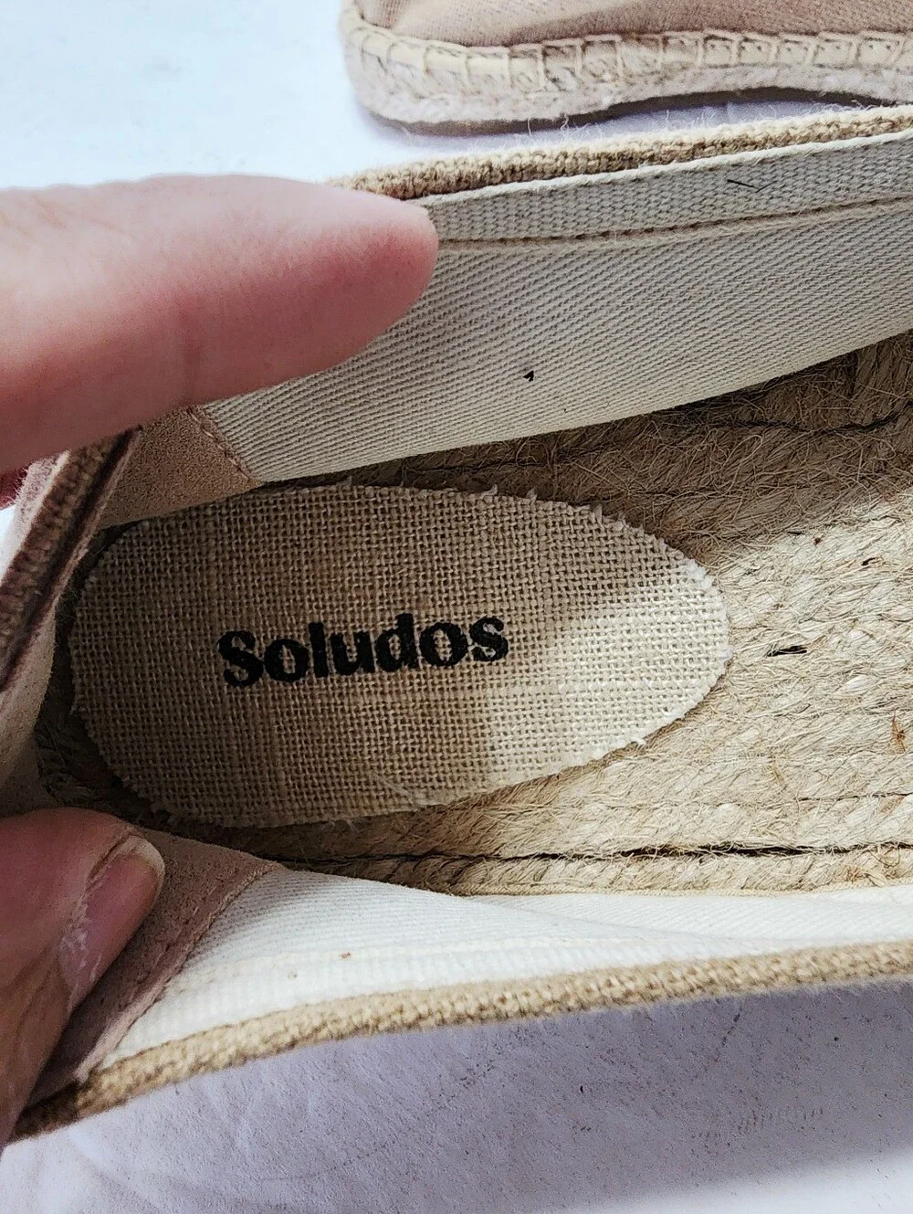 Soludos Classic Canvas Espadrille Slip-On - Tan Size 7-7.5